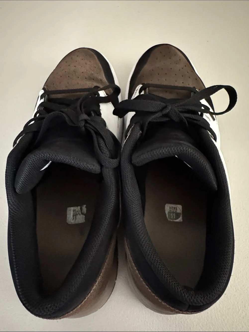 Jordan Men’s Low-Top Sneakers in White, Black & Brown